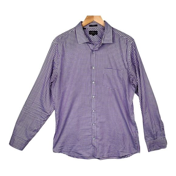 Rodd & Gunn Sports Fit men's size large purple check button down dress shirt - Picture 1 of 7